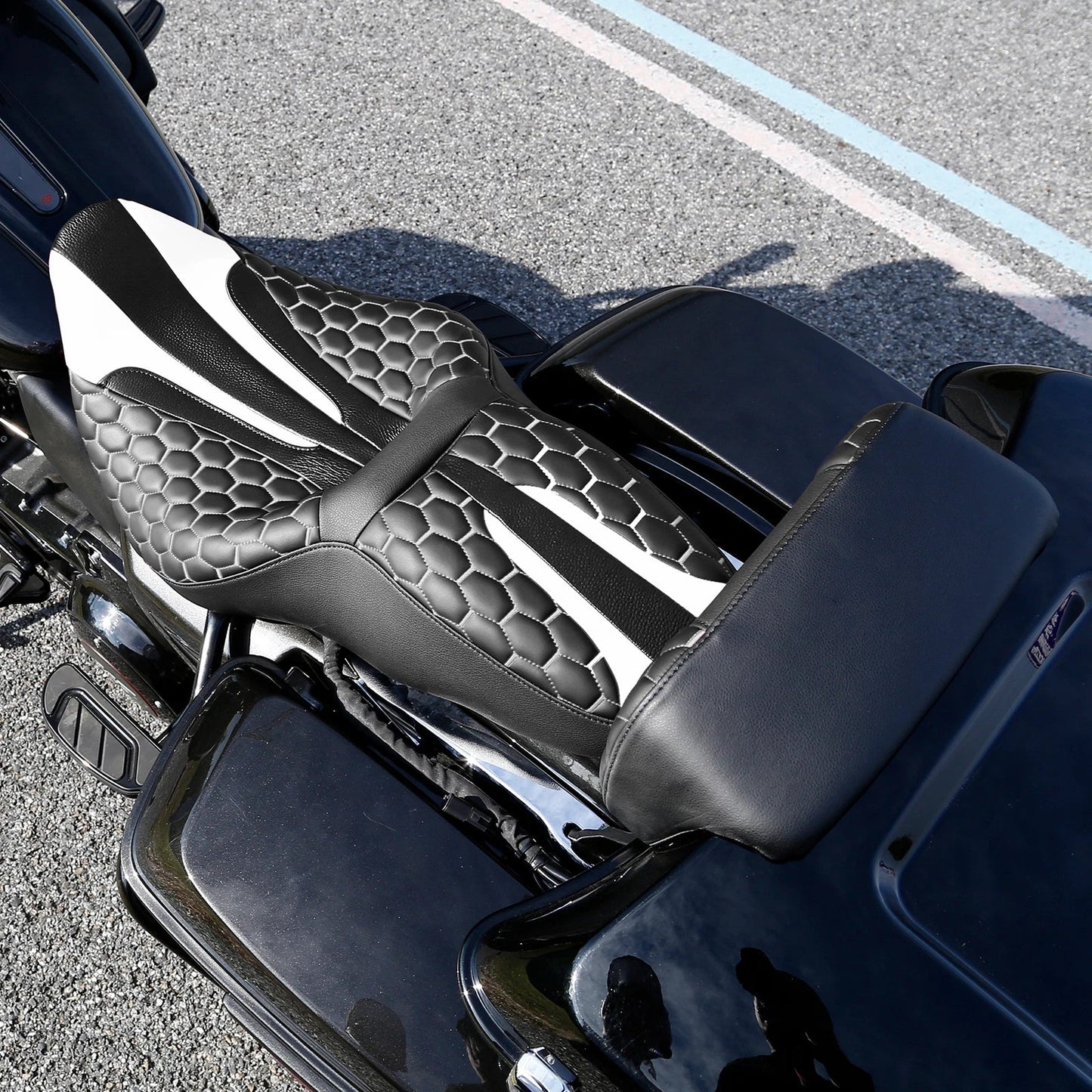 Seat Backrest Pad for Harley Touring Road King Glide (2014 - 2023)