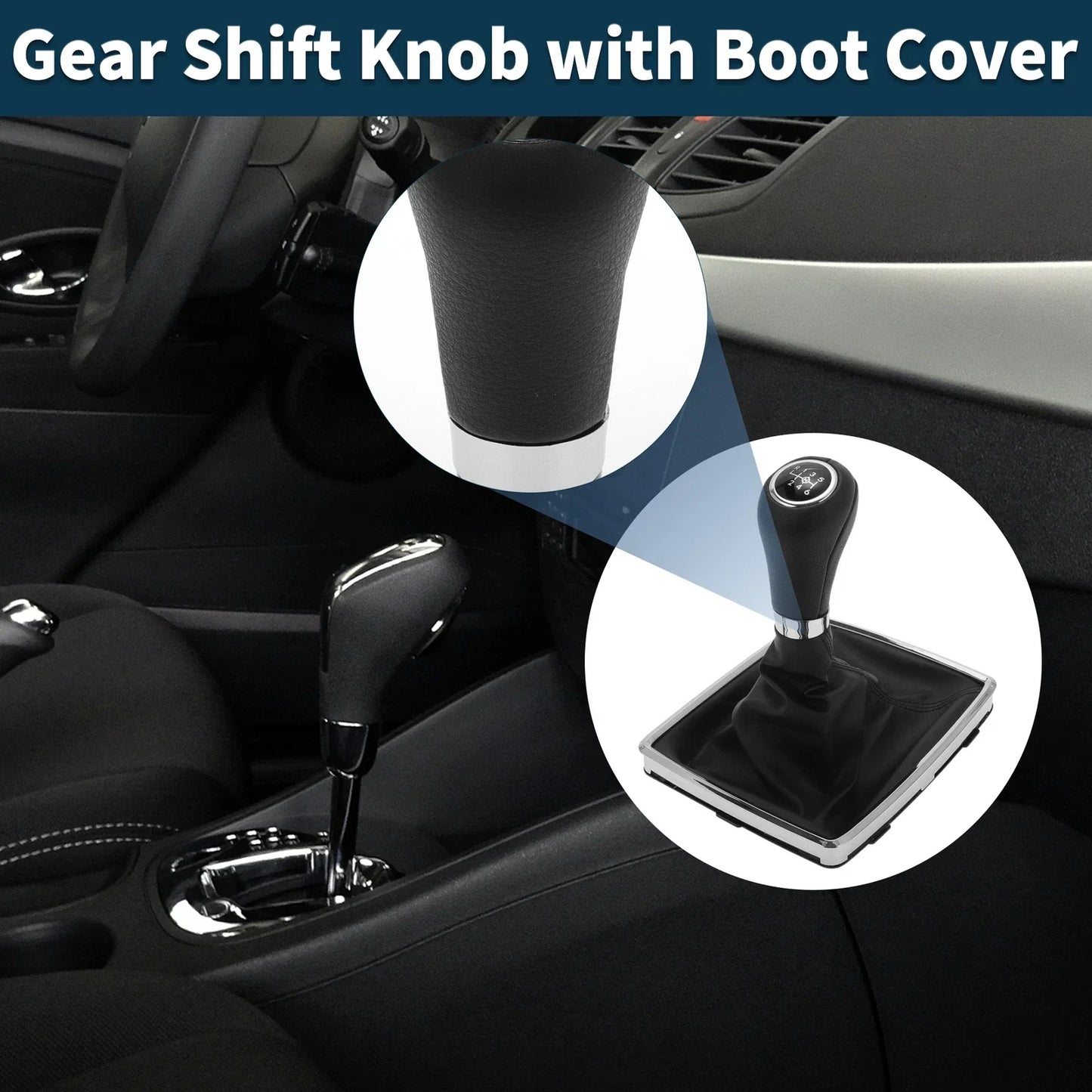 6 Speed Gear Shifter Knob & Cover for Mercedes-Benz C-Class (2007-2021)