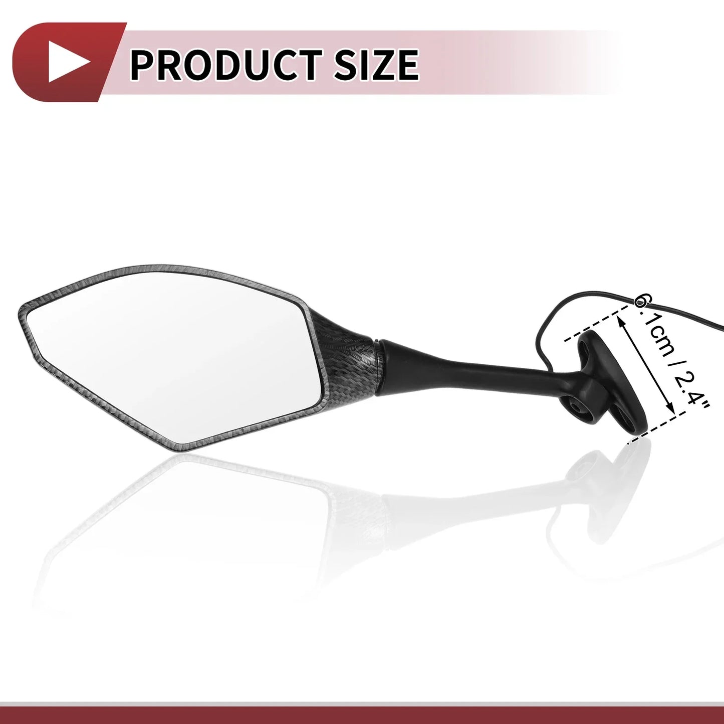 Motorcycle Rear View Mirrors for Honda CBR600RR (2003-2014) - Aluminum Set