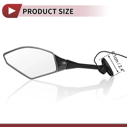 Motorcycle Rear View Mirrors for Honda CBR600RR (2003-2014) - Aluminum Set