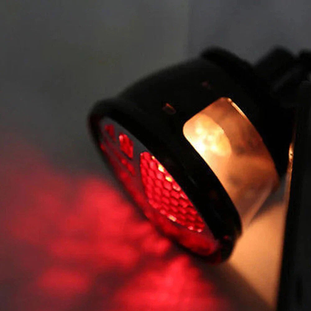 Vintage License Plate Mount Brake Light for Harley Bobber Chopper