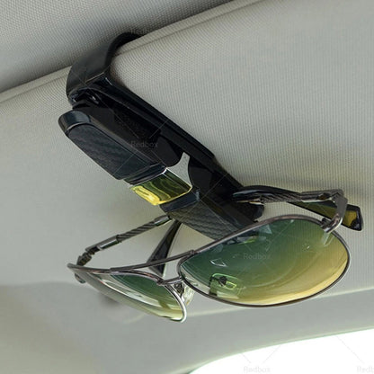 Car Glasses Holder Clip Case for Sunglasses Eyeglasses Ticket Card