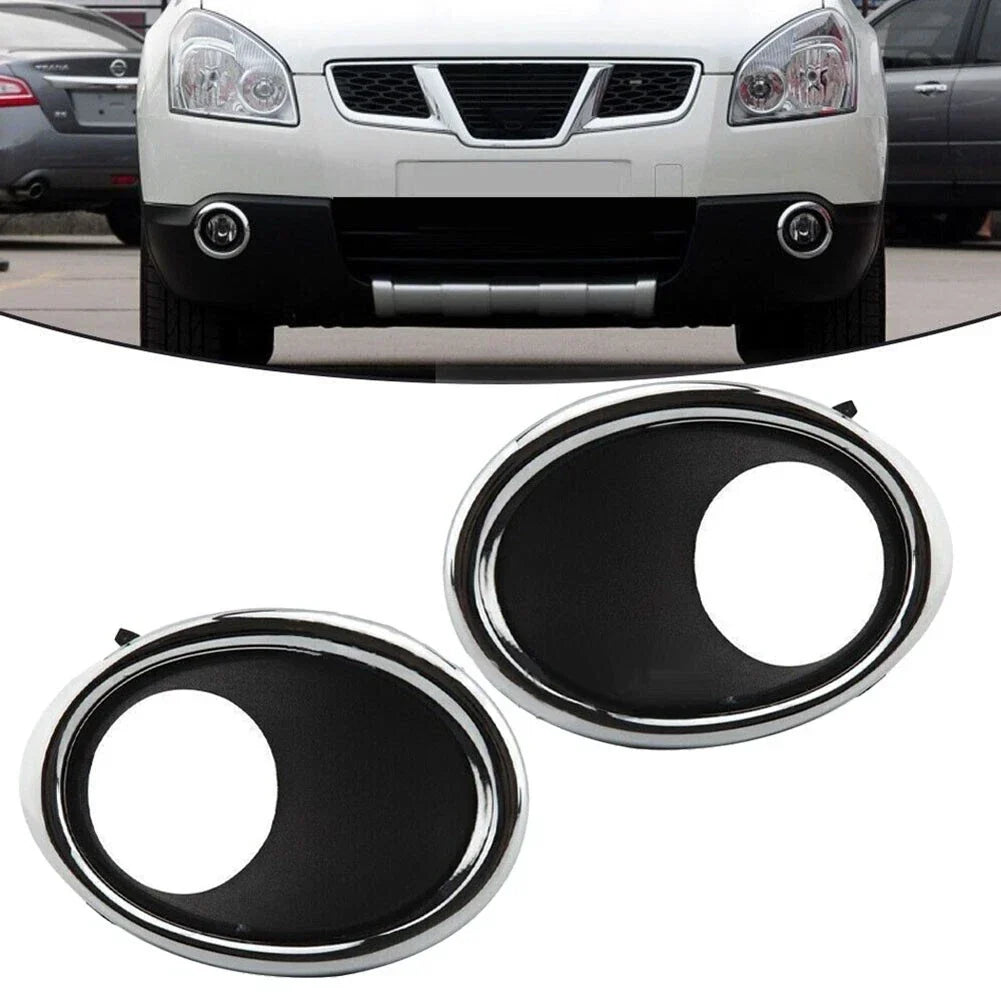 2 x Left+Right Fog Light Lamp Cover Bezel Trim for Nissan Qashqai (2014–2017)