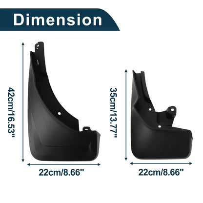 Mud Flaps Splash Guards 1 Set for Mercedes Benz GLE (2016-2023)