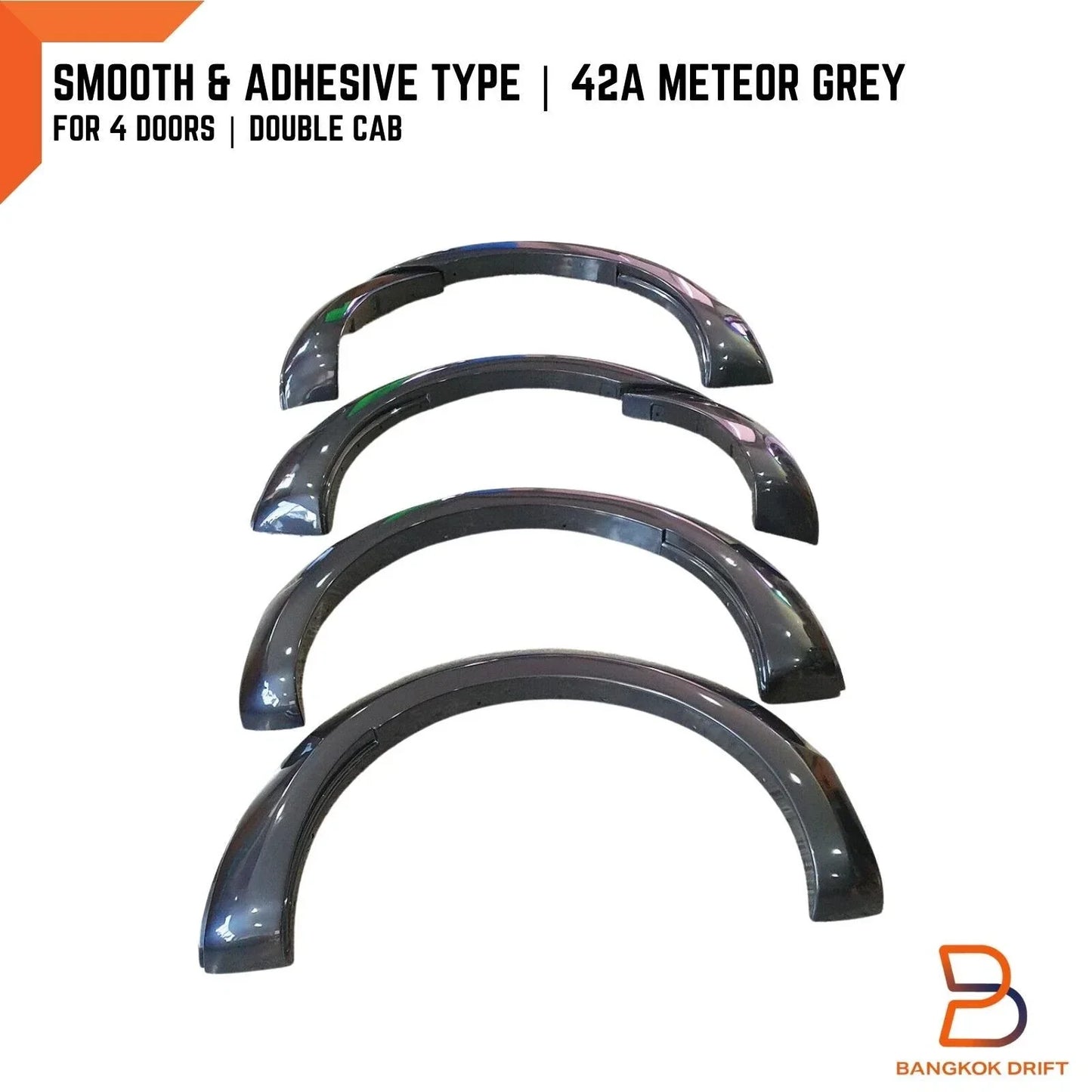 42A Fender Flares for Ford Ranger PX2 Dual Cab 2015-2018