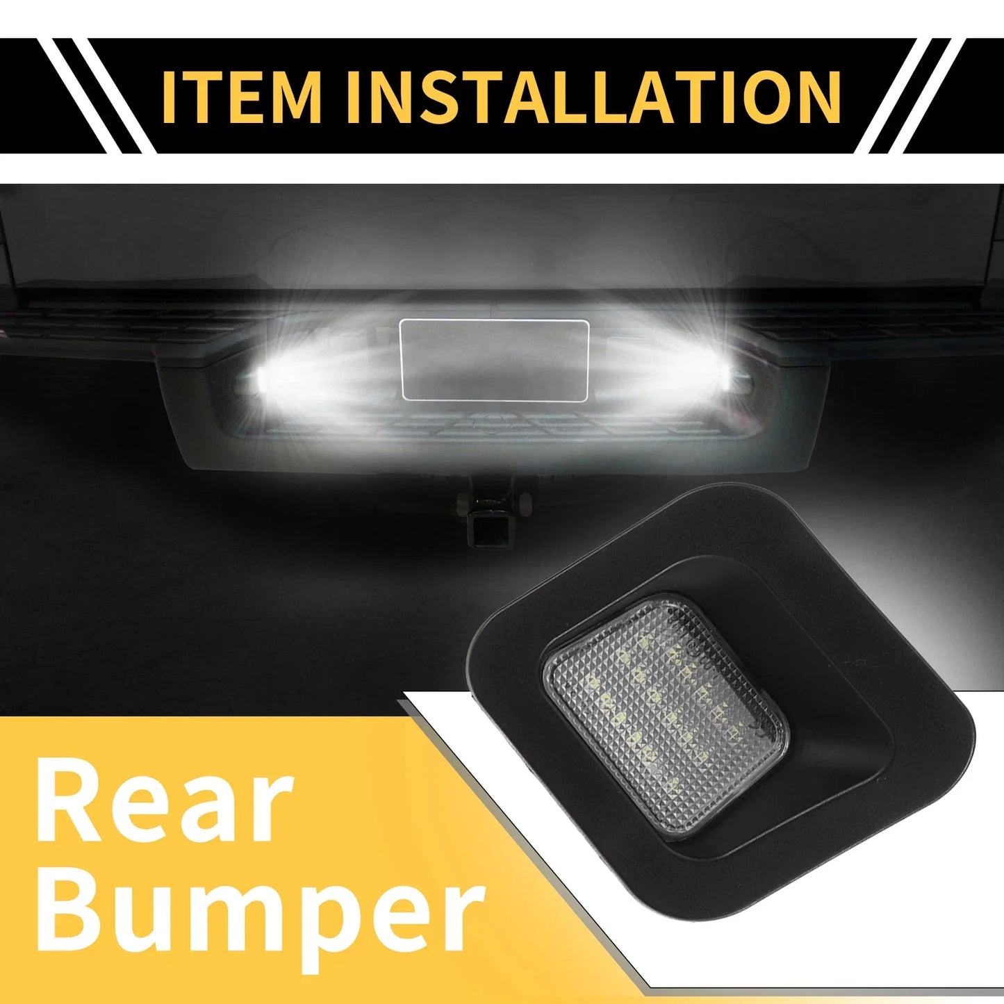 2 x License Plate Lights for Dodge Ram 1500 2500 3500 Clear Lens