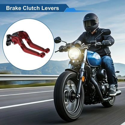 Adjustable Brake Clutch Levers for Honda CBR600RR 2007-2016 - Solid Red