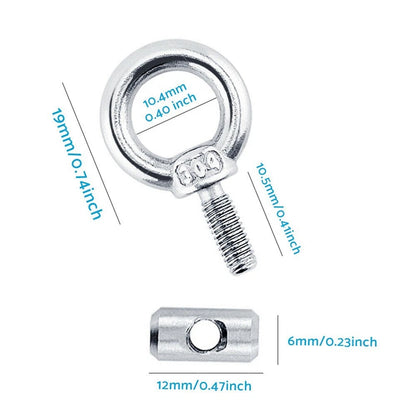 8 x Awning Rail Stoppers Screws for Boat RV Caravan Stainless Steel