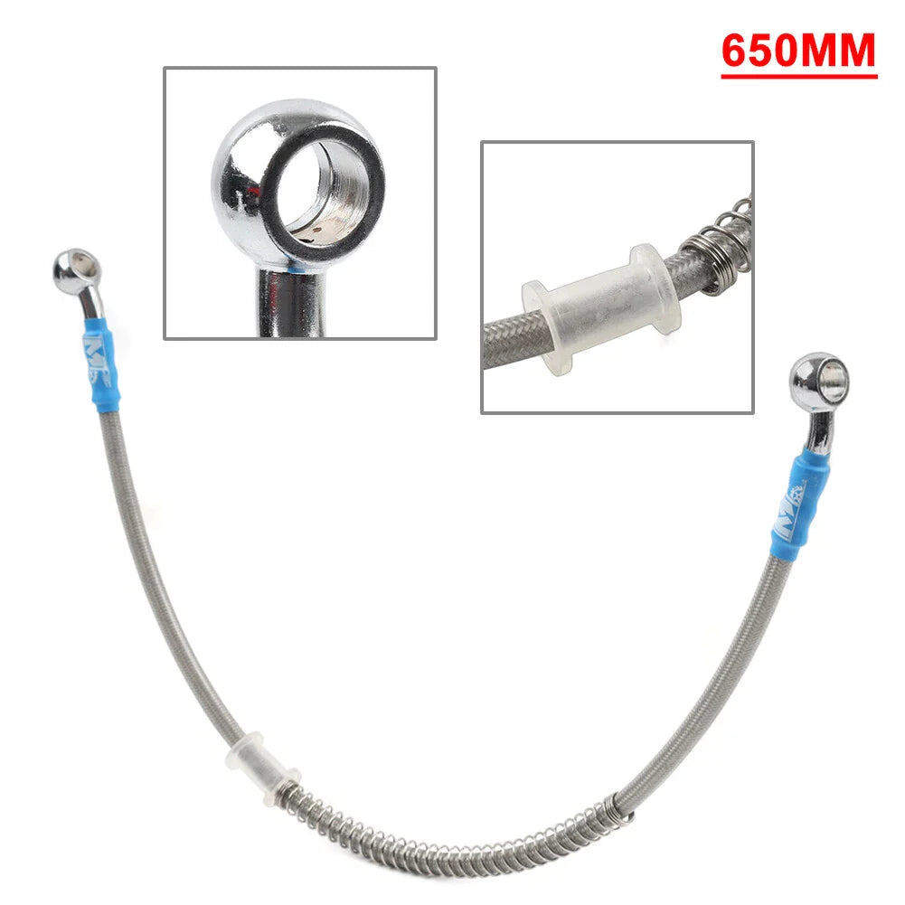 65cm Braided Steel Brake Clutch Oil Hose Line for Motorcycle