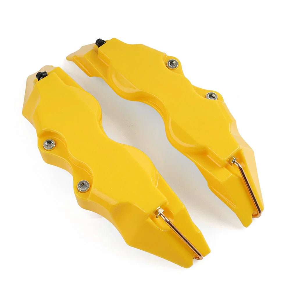 Large 3D Yellow Disc Brake Caliper Covers for Universal Cars
