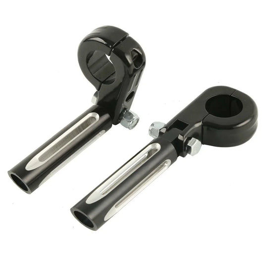 1 1/4 32mm Highway Bar Engine Guard Footpeg Mount for Harley Touring Black