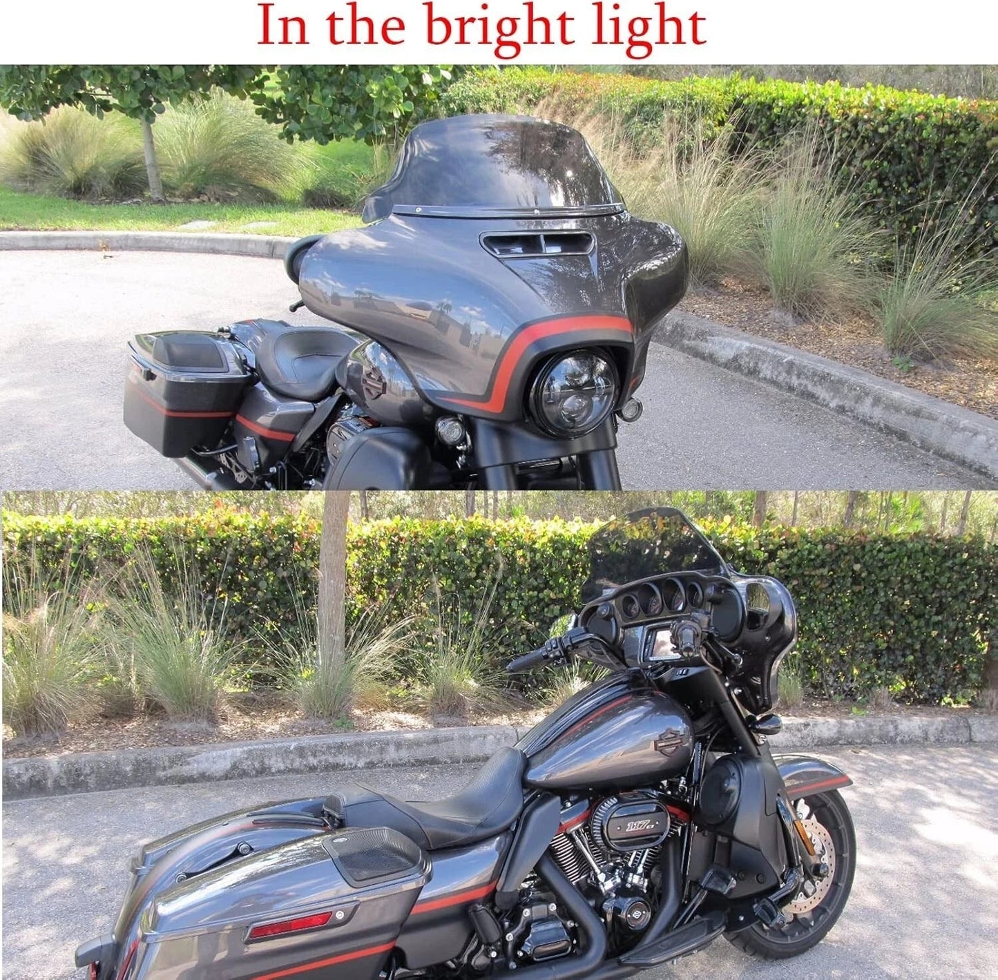 10.5" Black Windscreen Windshield for Harley Touring Street Glide (2014-2022)