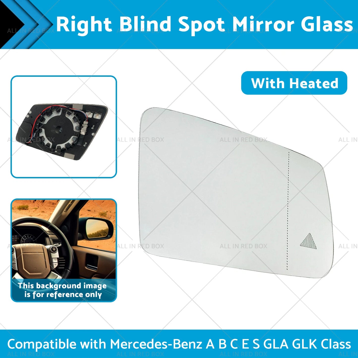 Blind Spot Mirror Glass for Mercedes-Benz GLA GLK Class (W204)