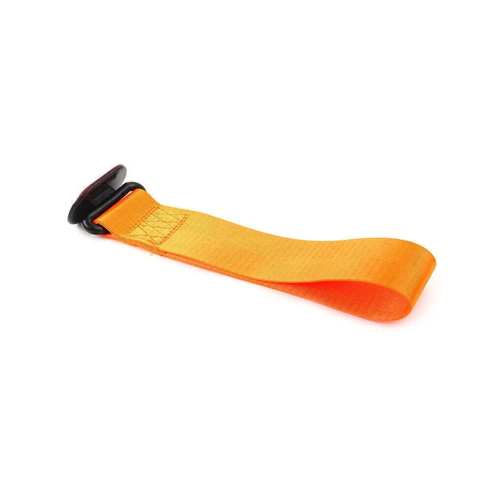 Tow Strap Belt Rope Hook for Universal Car Front/Rear Bumper - Orange
