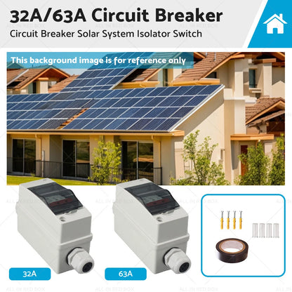 32A/63A PV Disconnect Box DC500V Circuit Breaker for Solar System