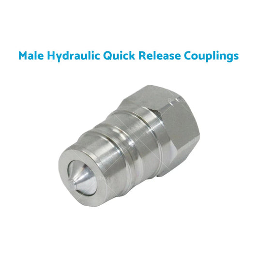 1/2" BSP Hydraulic Quick Release Coupling Pair for Tractor Loader