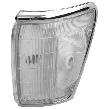 LH Chrome Corner Indicator Light w/Clear Hump for Toyota Hilux 4WD 94-97 Left