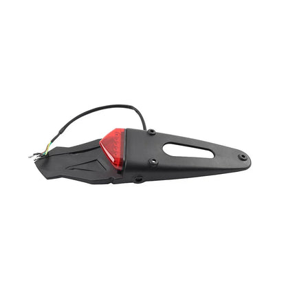 Rear Tail Light Brake Lamp for Off-Road Motocross Dirt Bike (Black & Red)