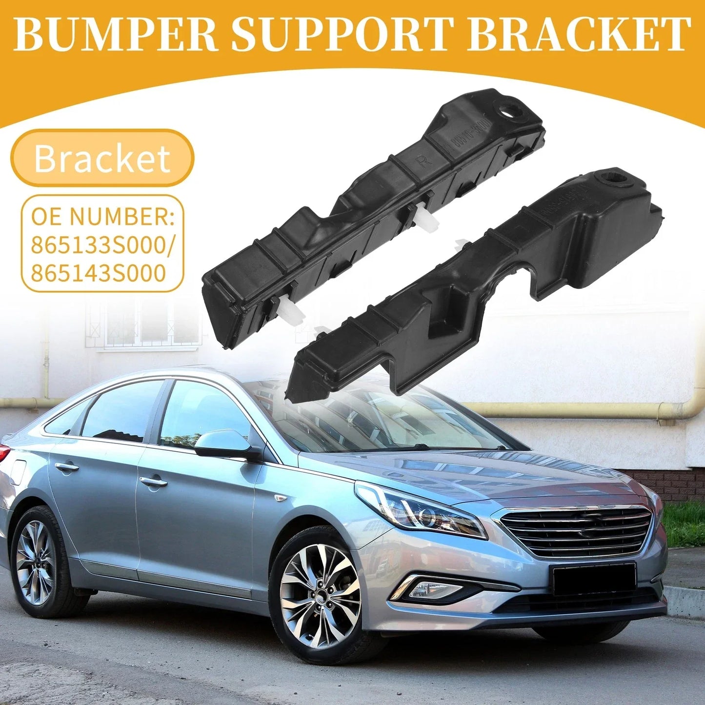 Front Bumper Support Bracket for Hyundai Sonata (2011-2015) 1 Pair