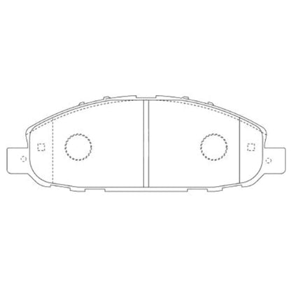 Bosch Front Disc Brake Pad Set for Nissan Caravan E25 2001~12 3.0L Turbo Diesel