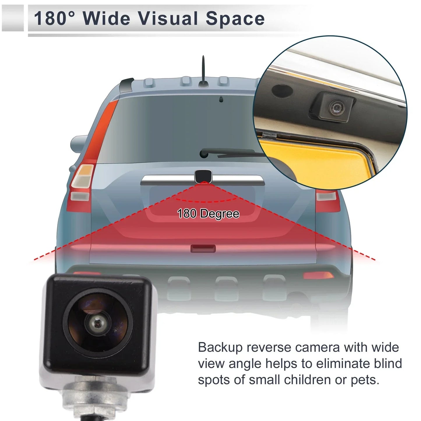 Rear View Camera 120-180° for Hyundai Avante (2012)