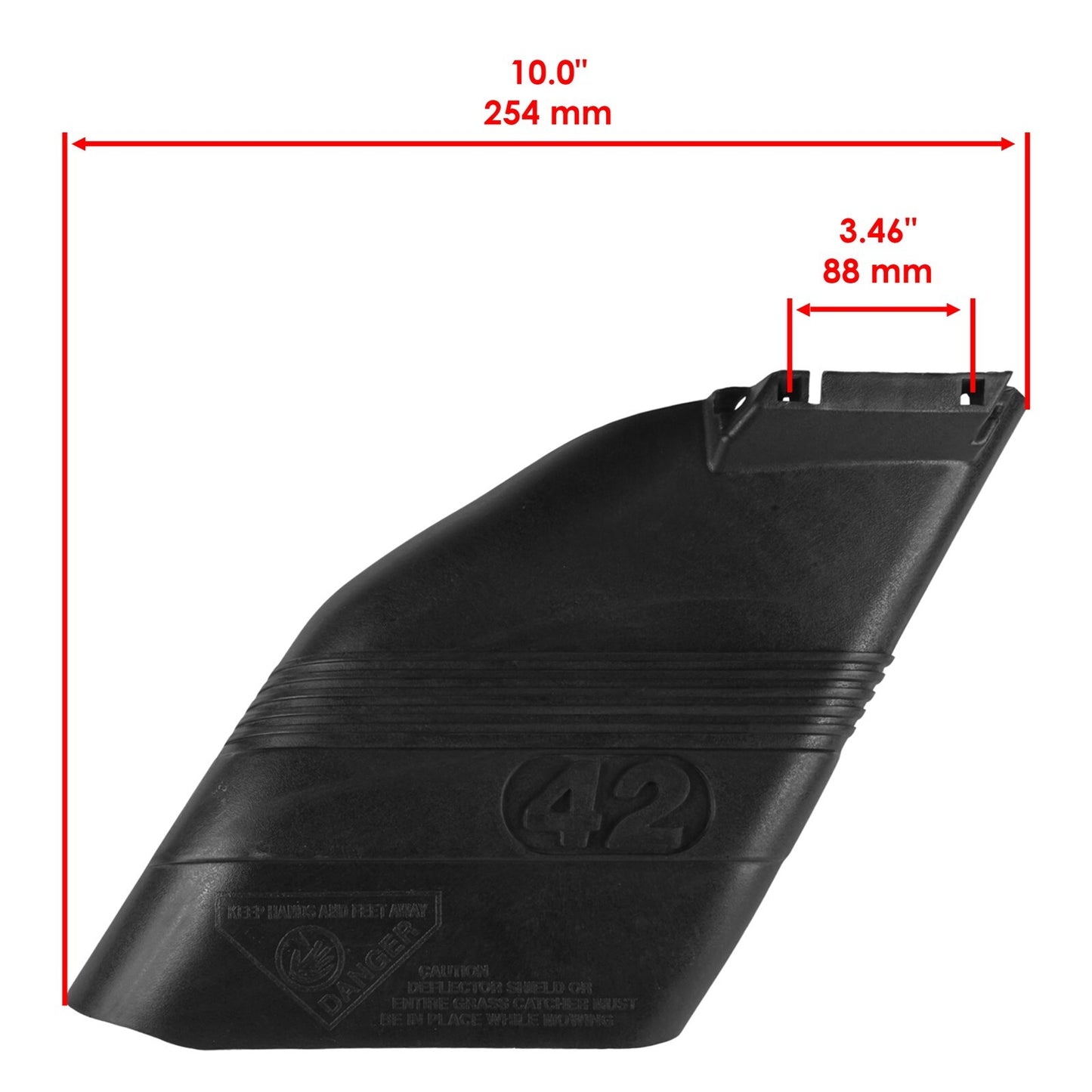 42 In Deflector Shield Replacement with Mounting Hardware for Husqvarna YTH2242 (2011–2018)