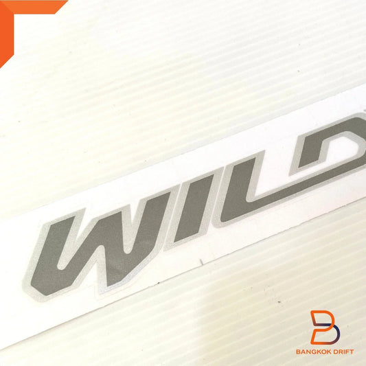 Silver WILDTRAK Rear Tailgate Decal Sticker for Ford Ranger Ute (2018-2021)