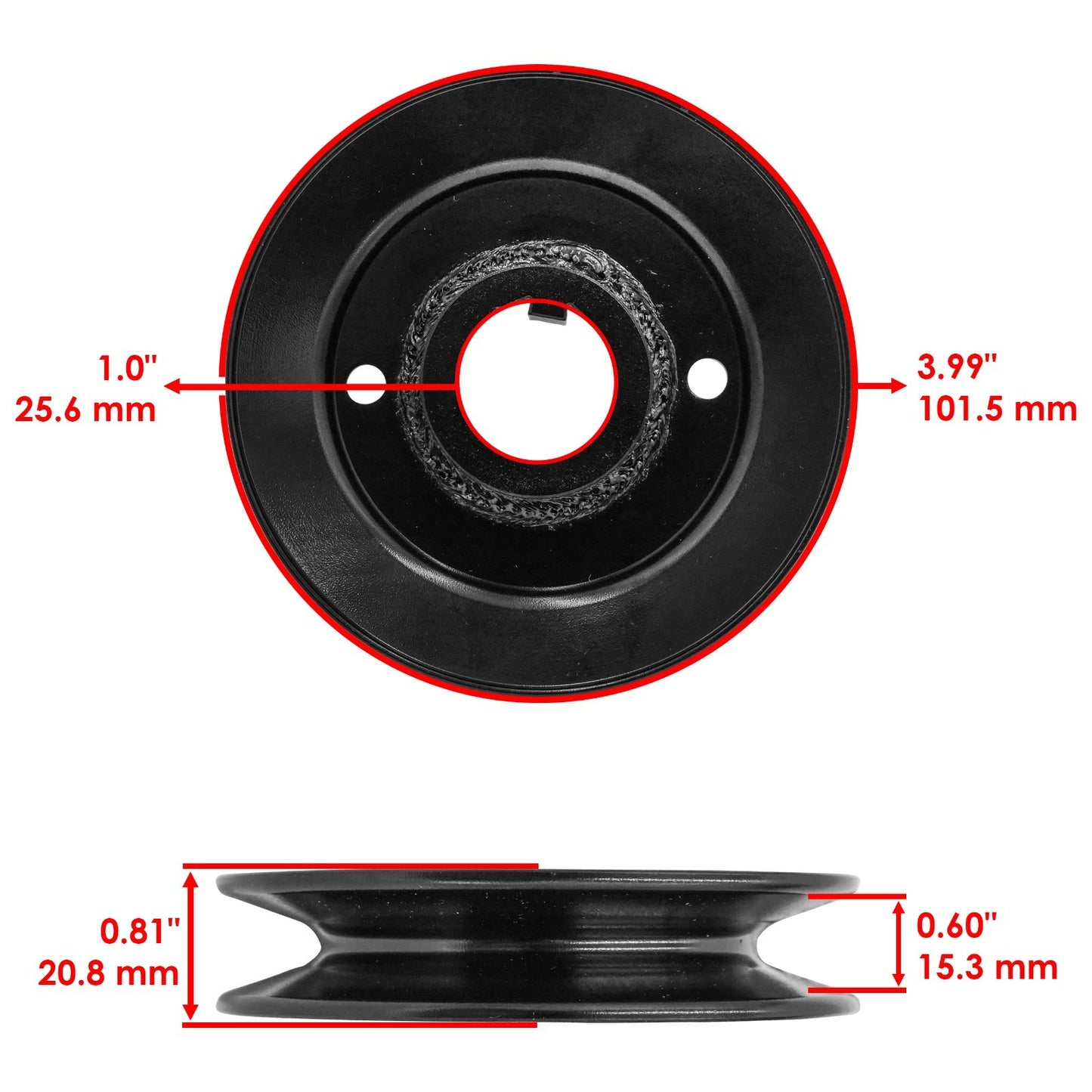 Deck Spindle Pulley Replacement for Gravely Ariens 915044 915054 (40 inch) (2011–2018)
