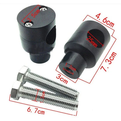1" Black Motorcycle Handlebar Riser Mount Clamp for Harley Sportster