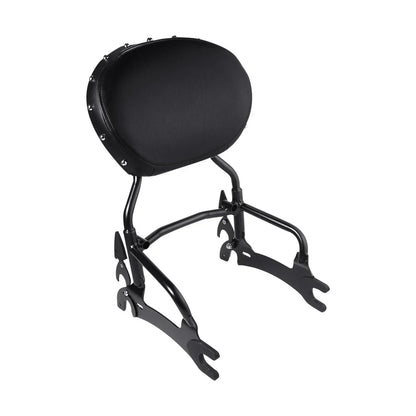 Sissy Bar & Backrest Pad Luggage Rack for Indian Chief Classic Dark Horse (16-18)