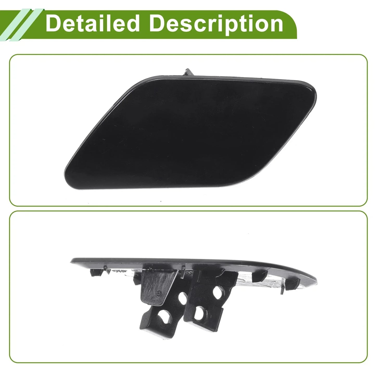 Washer Nozzle Cover Cap for Porsche Cayenne 92A (2011-2018) Unpainted