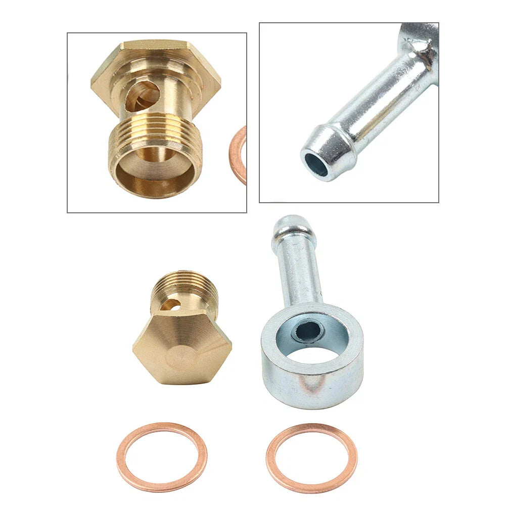 9/16-24 to 5/16" Banjo Fuel Bowl Inlet Fitting for Holley 26-25
