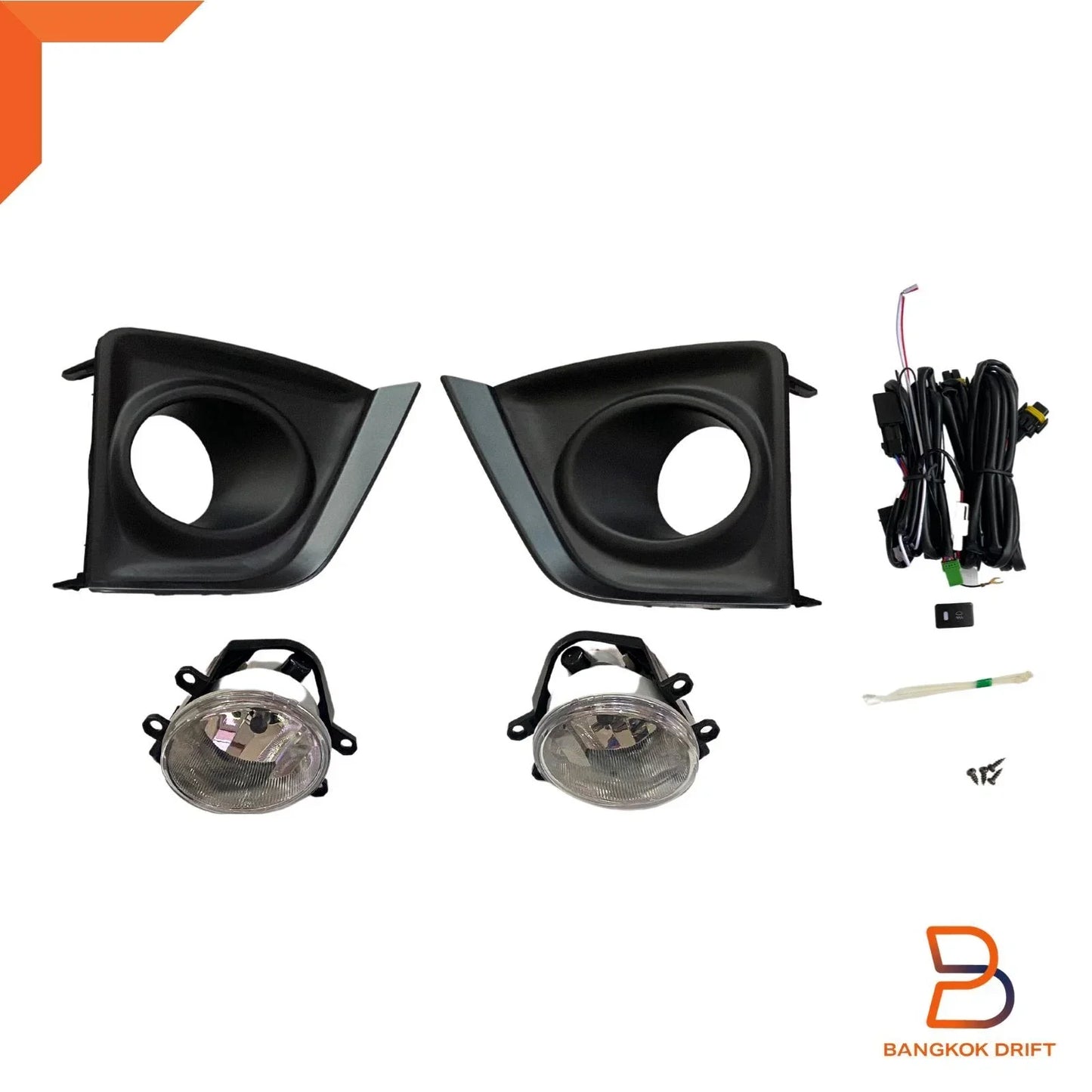 Fog Lamp Cover for Toyota Corolla ZRE172 SX Sedan 2013-2016 Black