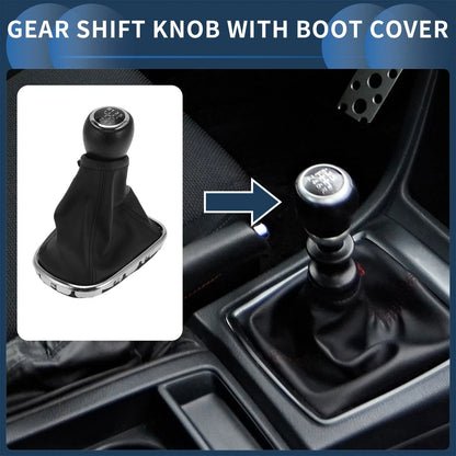6 Speed Gear Shifter Knob & Cover for Chevrolet Cruze (2010-2015) Black