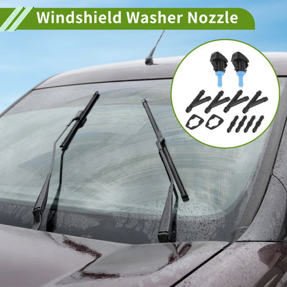 Windshield Washer Nozzle & Hose Connector for Ram (2013-2023) - 1 Set