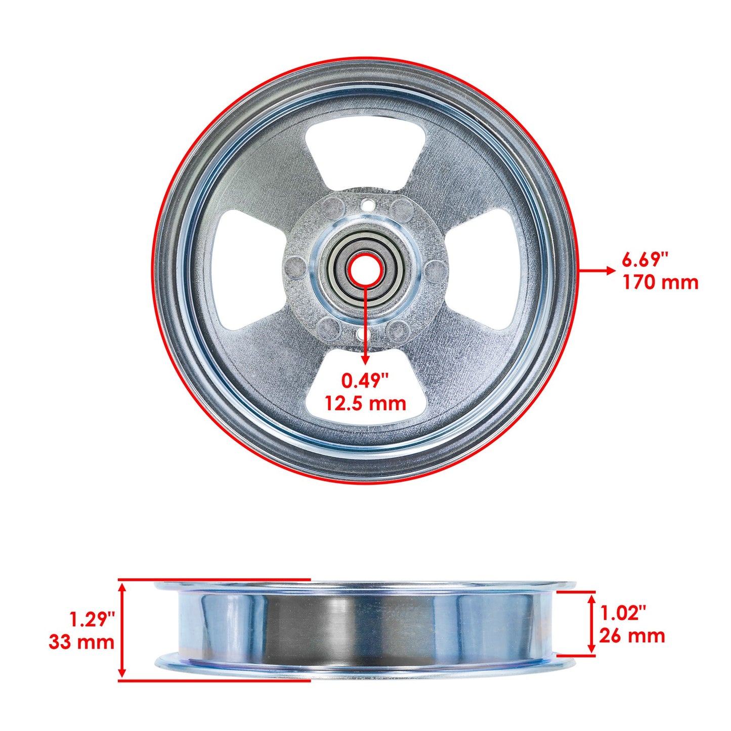 Deck Flat Idler Pulleys Replacement for Snapper Pro S120 S125XT (2008–2010)
