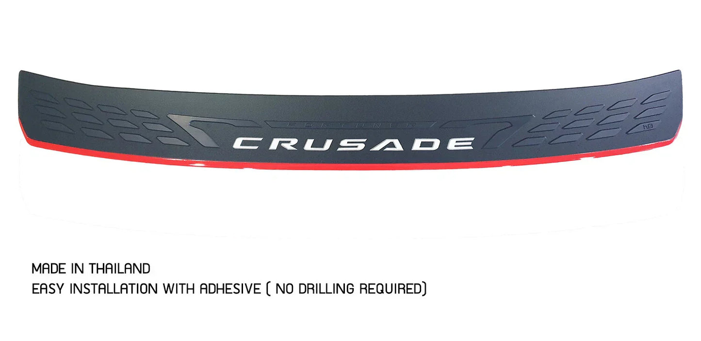 Rear Bumper Step Guard Scuff Plate Cover for Toyota Fortuner (2015-2023)