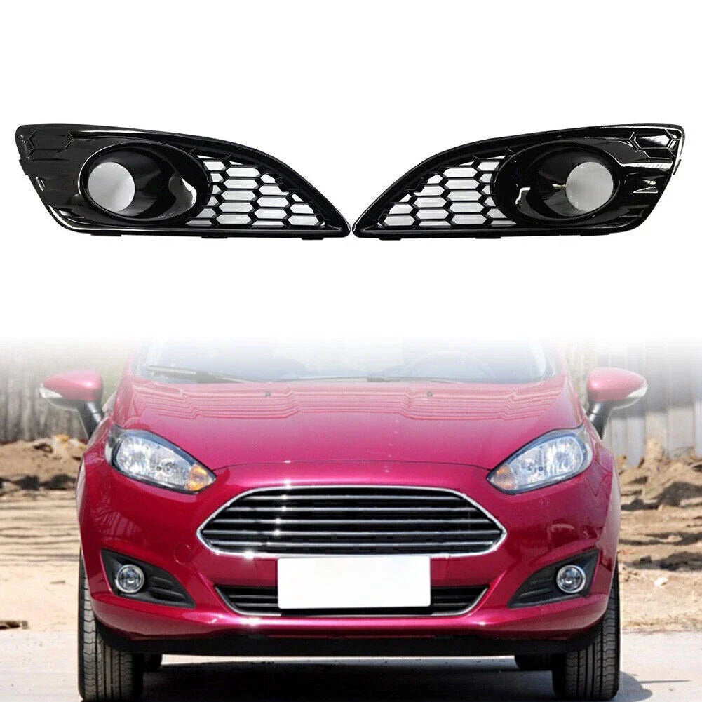 Front Bumper Grilles Fog Light Covers for Ford Fiesta (2012-2016)