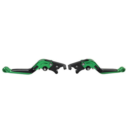 Green CNC Extendable Brake Clutch Levers for BMW S1000XR (2015-2021)