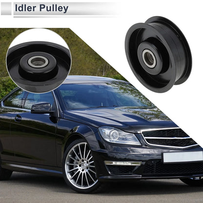 Drive Belt Idler Pulley for Mercedes-Benz W463 (2009-2014) Black 1 x Pc