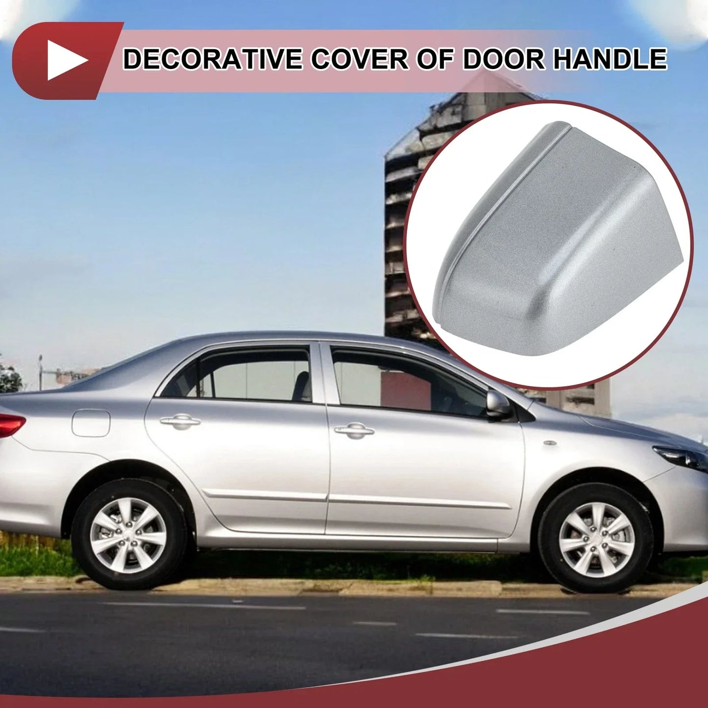 Rear Right Exterior Door Handle for Honda Accord MK10 (2018-2020) Silver ABS