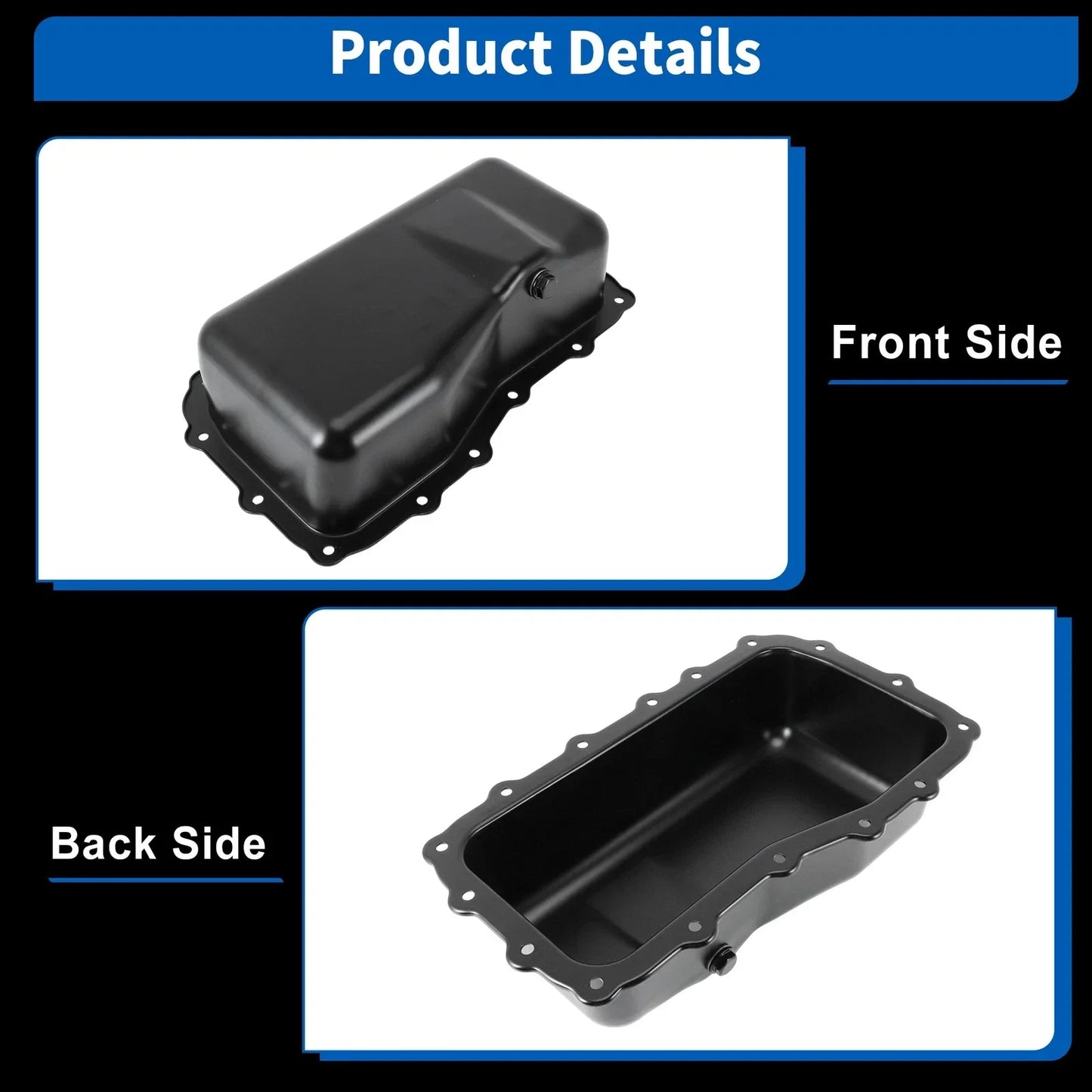 Engine Oil Pan Sump with Drain Plug for Dodge Grand Caravan (2009-2010)