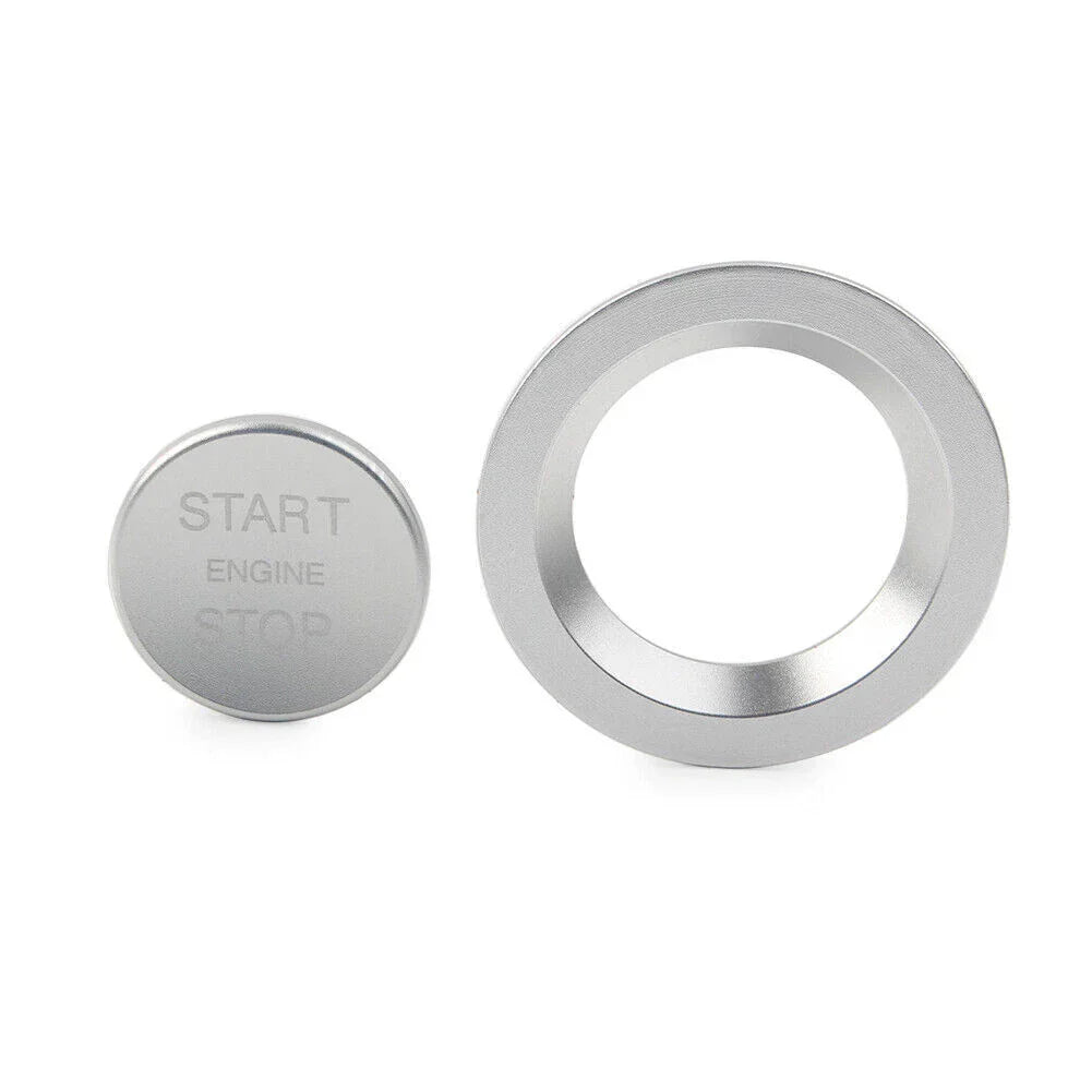 Keyless Engine Push Start Button w/ Ring Cover for Land Rover & Jaguar