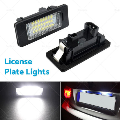 LED License Plate Light Lamps for BMW E90 E92 E93 E39 M5 E70 (2006-2013)