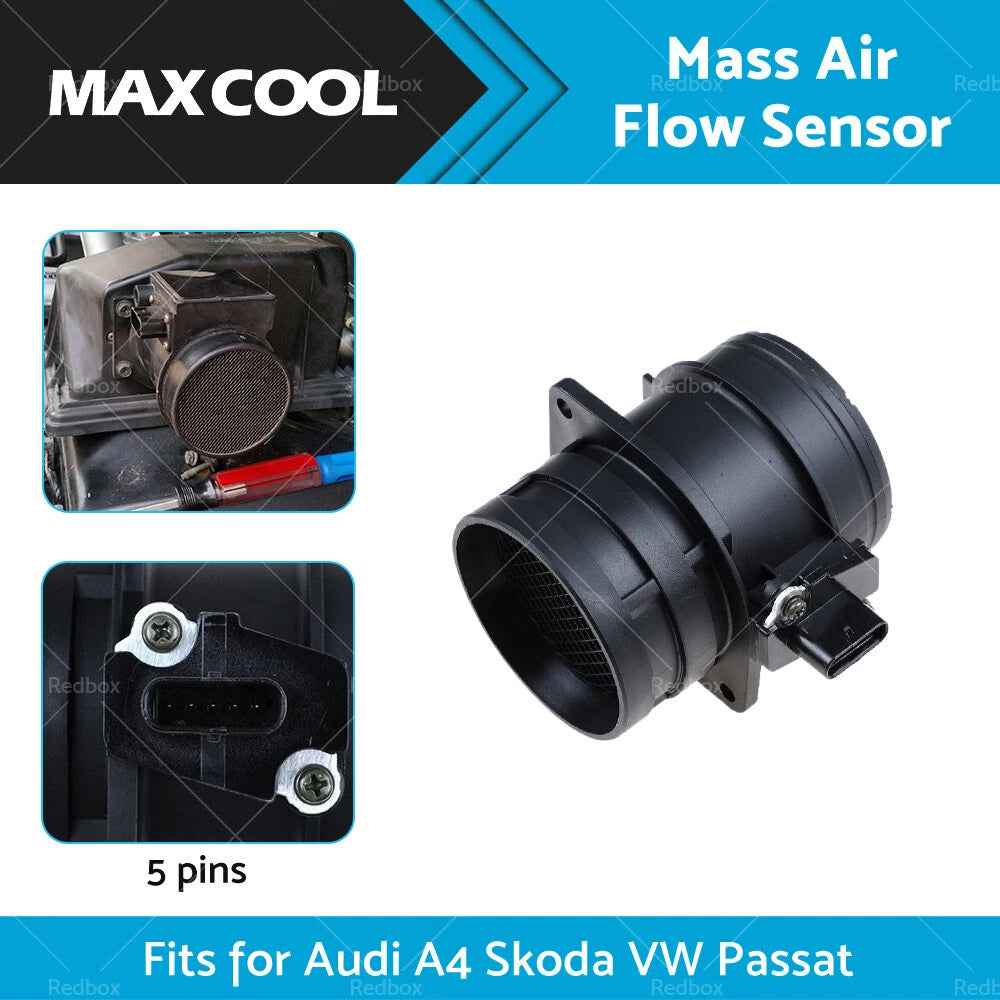 Mass Air Flow Meter Sensor for Audi A4 A5 Q3 Q5 Q7 TT Skoda Octavia VW Passat