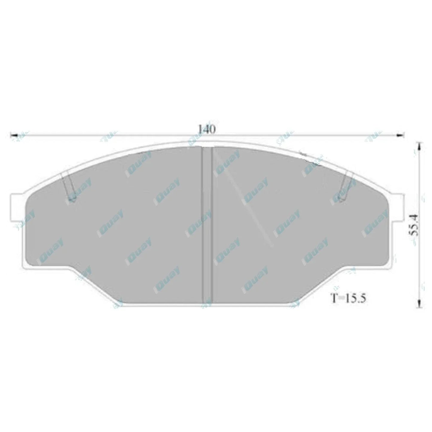 Front Disc Brake Pad Set for Toyota Hilux 2x4 Ute LN85 LN86 RN85 1988~1997 RWD