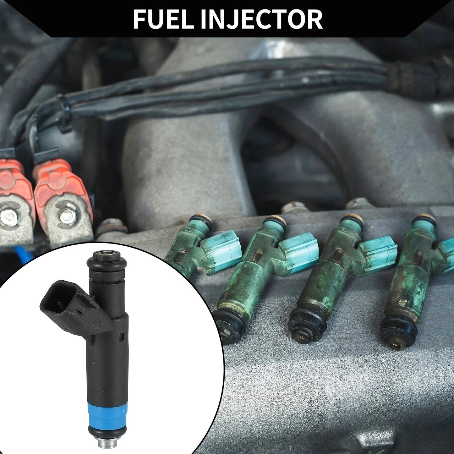 Fuel Injector for Dodge Grand Caravan 3.8L 2001-2004 - 1 x Black