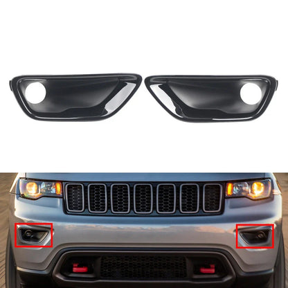 Front Glossy Fog Light Lamp Covers for Jeep Grand Cherokee (2017-2021)