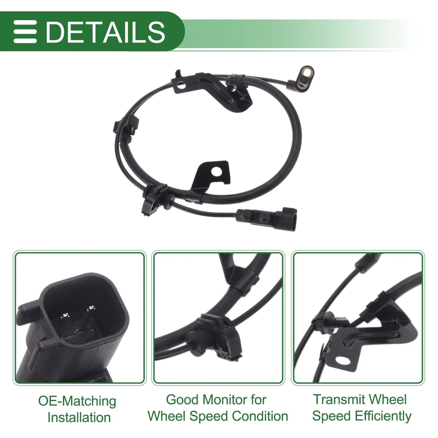ABS Wheel Speed Sensor for Dodge Journey (2011-2020) - 1 x Left Rear Sensor