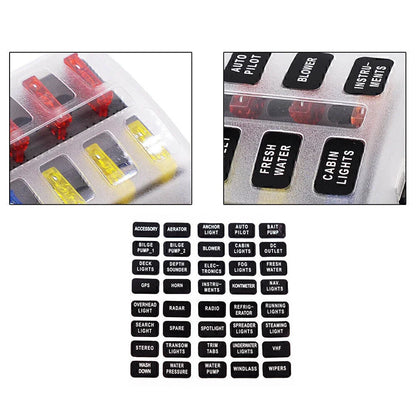 10 Way Circuit ATO ATC Blade LED Fuse Box Holder for Car